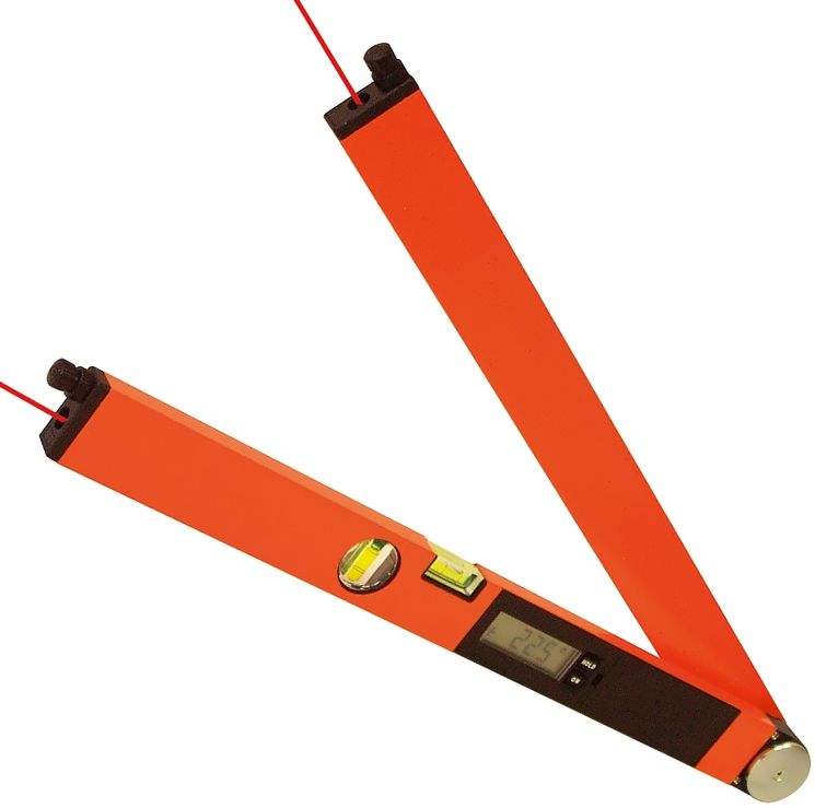 Mesureur d'angles numérique, 0-360°, avec double laser jusqu'à 20m