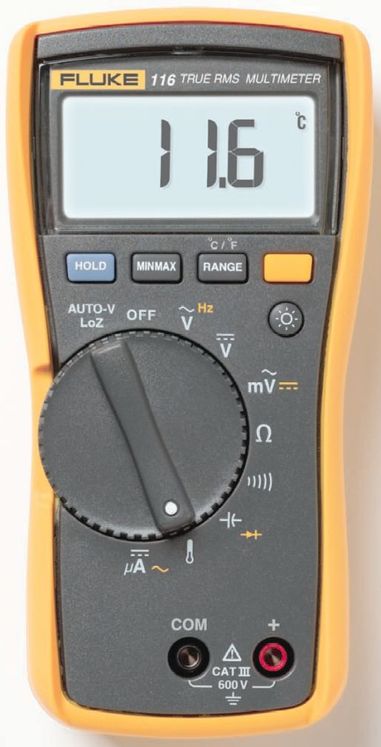 Multimètre numérique portable TRMS; 6000 points; précision de 0.5%
