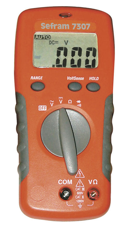 Multimètre numérique 750V AC, 1000V DC, 2000 pts
