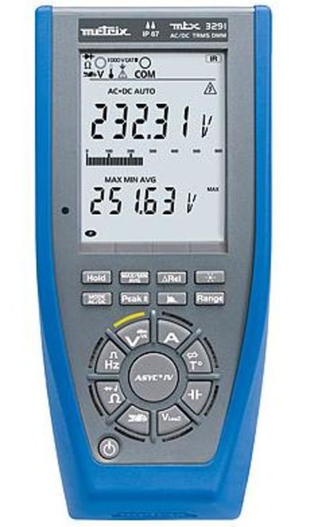 Multimètre numérique portable, 1000V/10-20A AC/DC, 100kHz, 60kpts