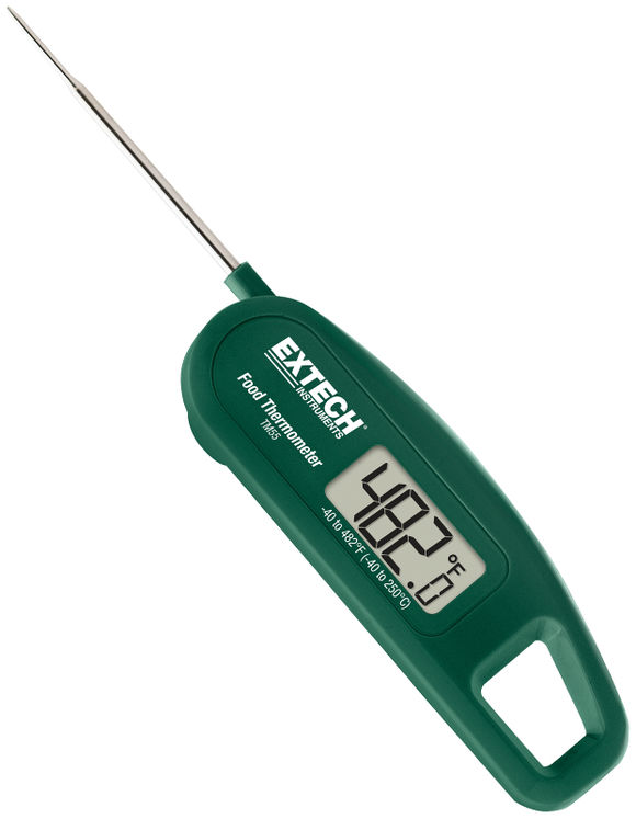 Thermomètre alimentaire certifié NSF, -40 à +250°C, IP65, sonde de piquage inox 61mm
