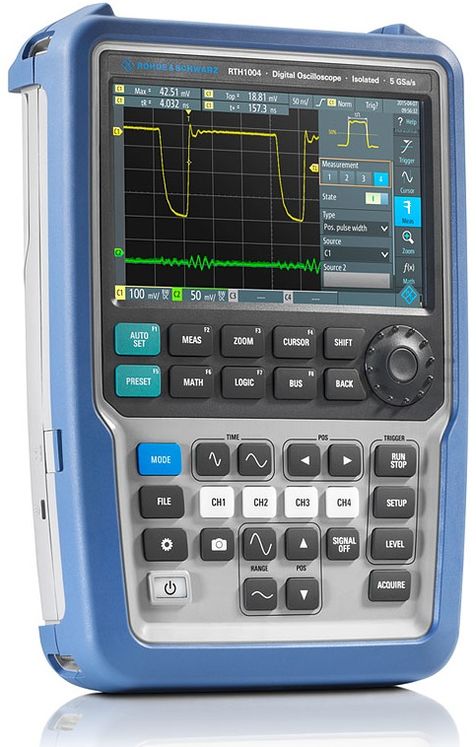 Oscilloscope portatif, 4 voies, 60MHz (upgradable jusqu'à 500MHz), 1.25/5 Gech/s, 500kpts max.