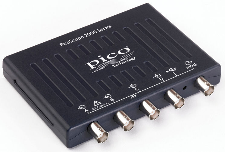 Oscilloscope USB de poche 4 voies, 50MHz, 1GEch/s, 32Mpts & géné arbitraire - avec sondes