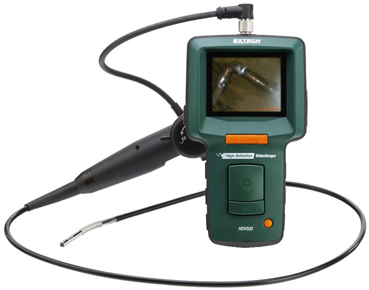 Caméra d'inspection vidéo, tête diam 6mm flexible et articulée