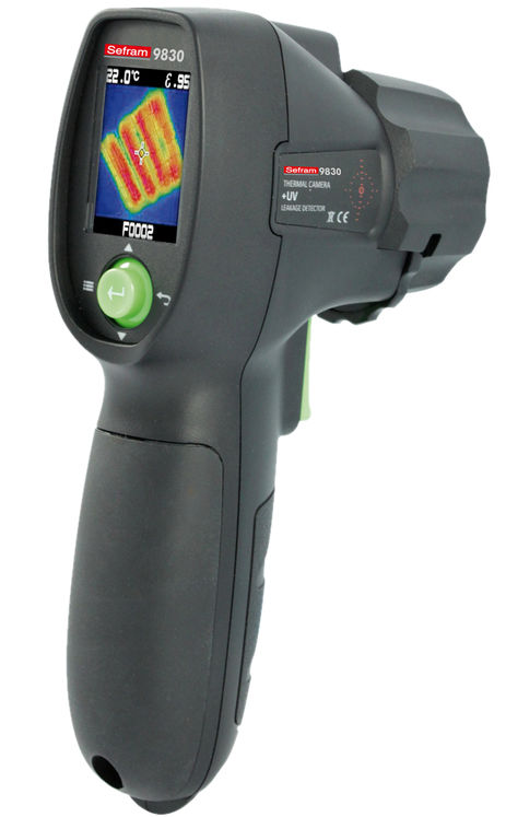 Thermomètre infrarouge à image thermique, 128x128, LEDs et UVs