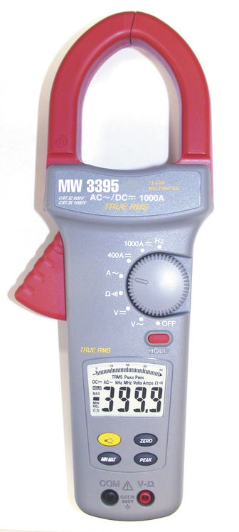 Pince multimètre TRMS (AC); 4000 points, 1500A AC/DC, 1000V DC, 750V AC