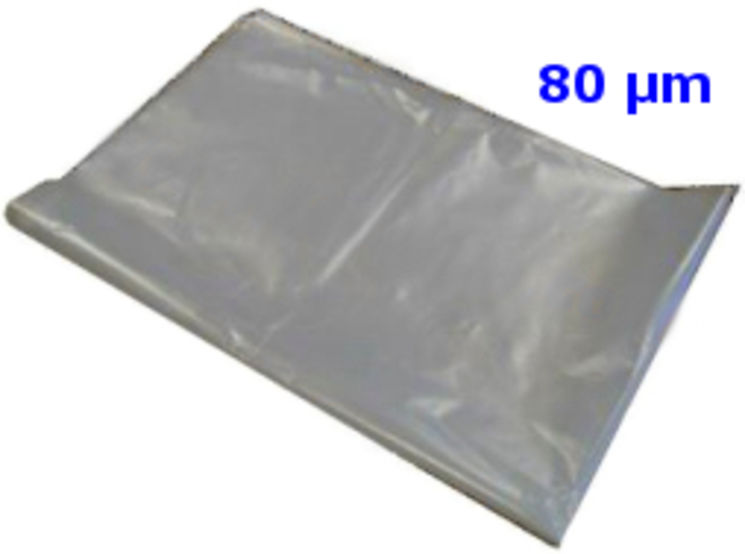 100 sacs à déchet pour l'amiante, sans marquage, 80µ, 70x100 cm