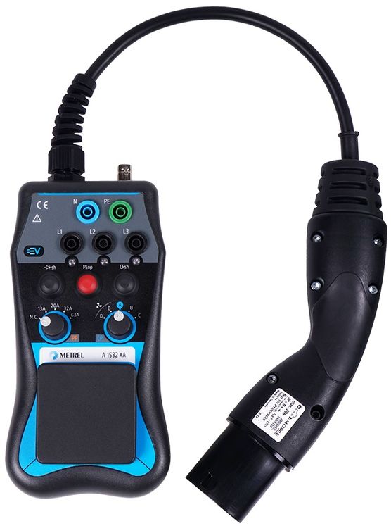 Testeur de bornes de recharge de véhicules électriques, EN61851-1 - Avec test en charge 13A (test des compteurs intégrés)