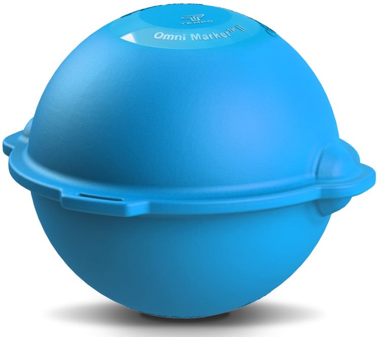 Boîte de 30 boules marqueurs RF - 145.7kHz - Bleu - pour réseau d´eau potable