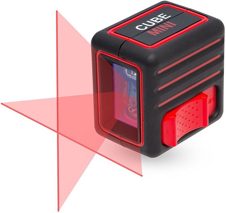 Laser d´alignement compact - 2 lignes en croix (1H, 1V) - Rouge