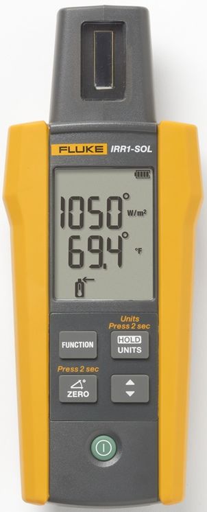 Appareil de mesure d´irradiation solaire - irradiation, températures, orientation, inclinaison