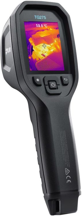 Thermomètre à image thermique, visée laser rond, -25 à +550°C, +-1.5/3°C, 160x120,  57°Vx44°H - MSX - Bluetooth, USB