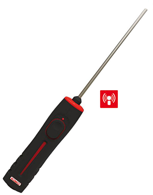 Sonde radio RF de température d´immersion PT100, -40/+250°C, 15 cm