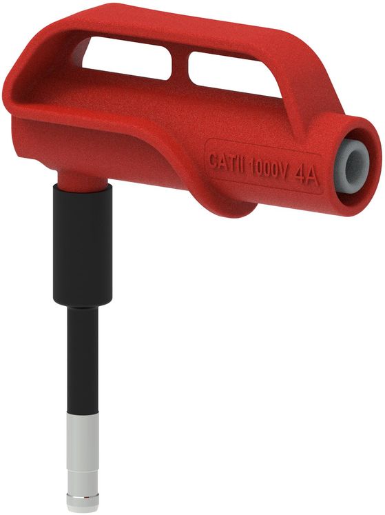 Adaptateur magnétique coudé diam.4mm - connecteur femelle diam.4mm - couleur au choix