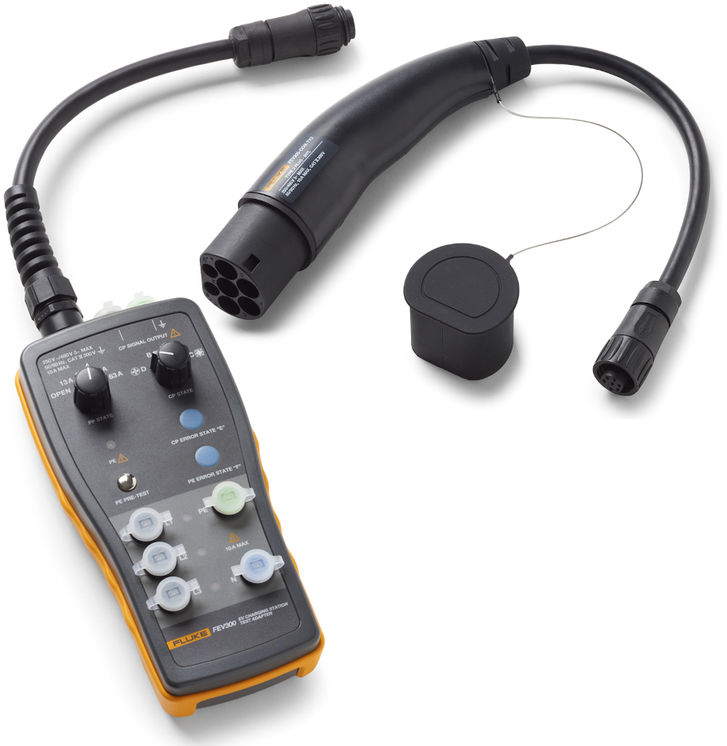 Testeur de bornes de recharge de véhicules électriques, EN61851-1, HD 60364-7-722 - câble type 2