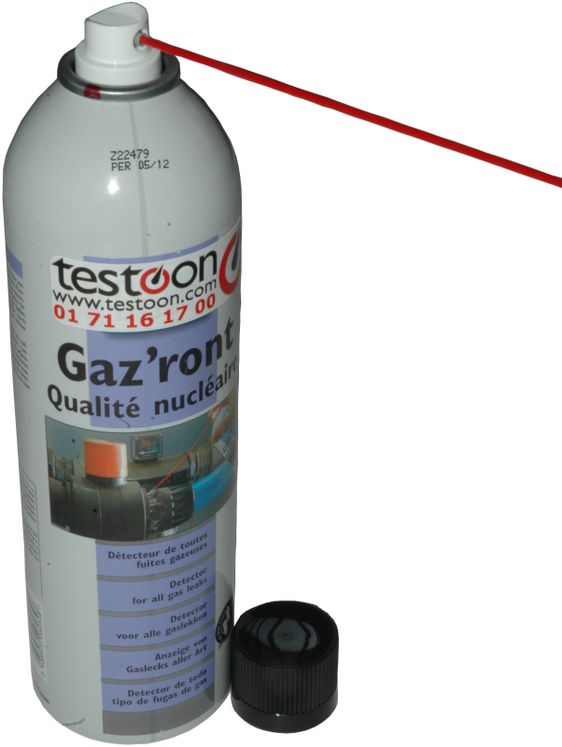 Détecteur de fuites en aérosol pour tout type de gaz, GAZINOX