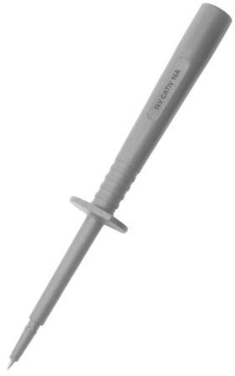 Pointe de touche extra-fine acier pointue, connecteur diam4mm, 16A/1000V CATII - Couleur au choix