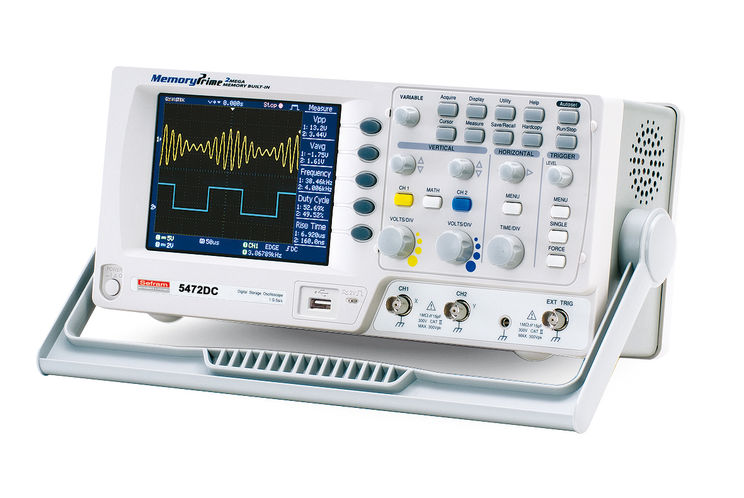 Oscilloscope numérique 70 MHz, 2 voies, 1 Géch/s, 2Mpts