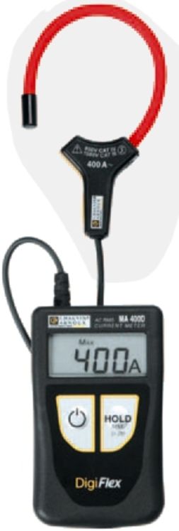 Ampèremètre TRMS avec capteur flexible intégré, 400A AC, enserrage max. 45mm