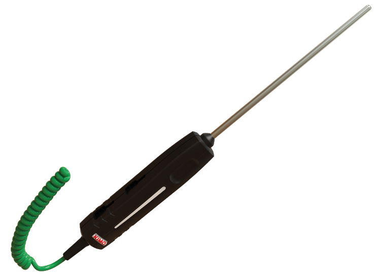 Sonde thermocouple K d'immersion haute température (-40 à +1000°C), 500 mm, avec poignée, connecteur miniature mâle