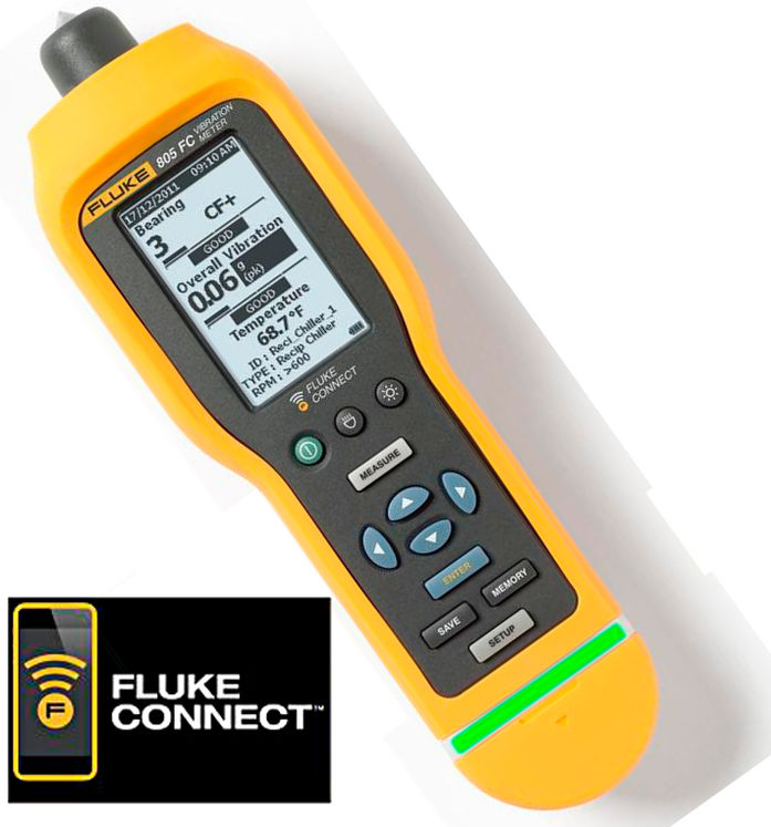 Testeur de vibration pour vérification de machines (moteurs, compresseurs, etc....) - Fluke Connect