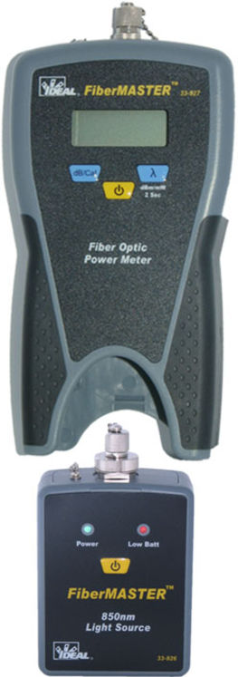 Kit test fibre optique, photomètre (850,1300/1310,1490,1550 nm) & source (850 nm)