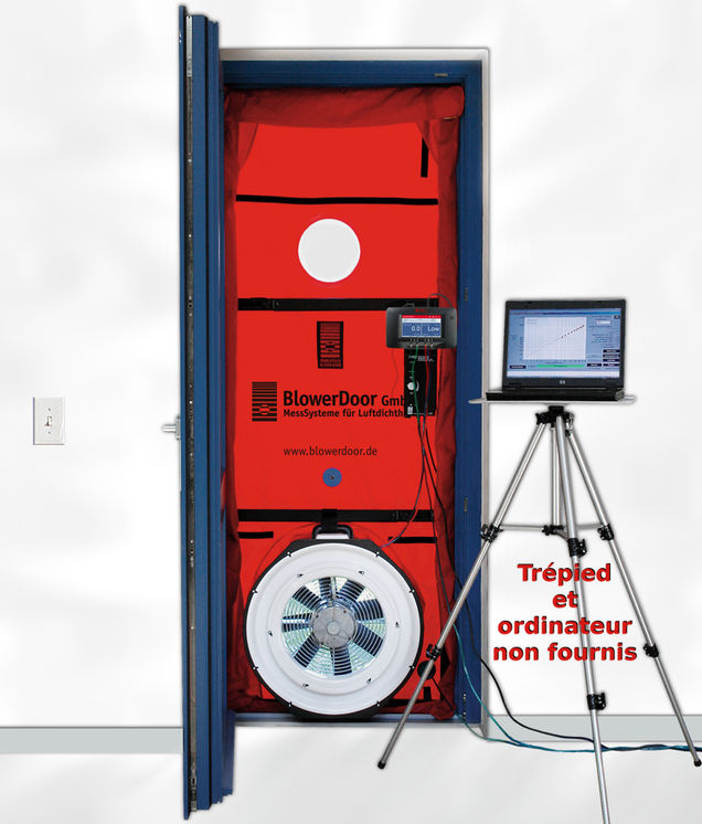 Porte souflante BlowerDoor - Avec manomètre DG1000 - Etalonnage standard fabricant (non COFRAC)