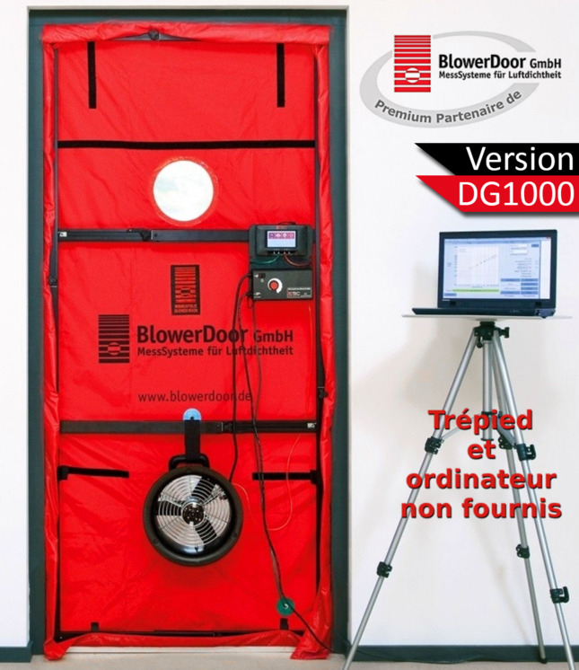 Porte soufflante petits volumes, ISO 9972 (RT2012, BBC), de 5 à 2300 m3/h - Etalonnage standard fabricant (non COFRAC)