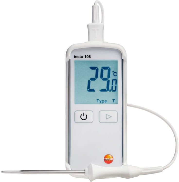 Thermomètre alimentaire avec sonde de pénétration thermocouple T- IP67 - HACCP, EN 13485