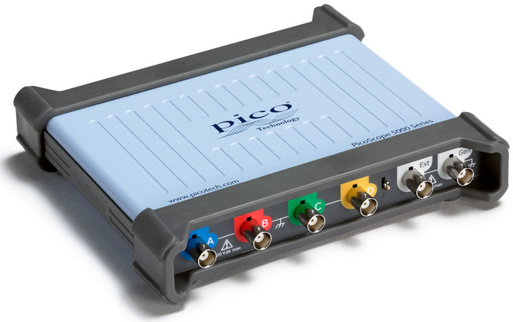 Oscilloscope USB à résolution flexible - 4 voies, 100MHz, 256Mpts - AWG - Avec ou sans MSO