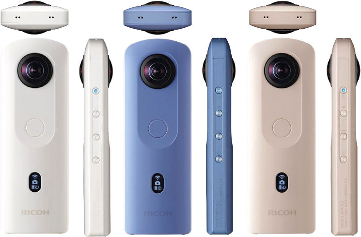 Caméra sphérique 360° - Capteur 1/2.3" (x2), 12 Mpx - photos 5K, vidéos 4K - 14 Go - Bluetooth, WiFi - Choix de la couleur en option