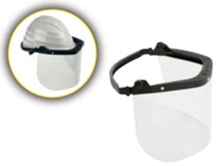 Ecran facial de protection des projections liquides (postillons, etc...) - non réglable - A fixer sur un casque