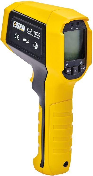 Thermomètre sans contact IR -35/+450°C - 10/1 - visée laser simple, alarmes