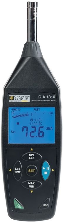 Sonomètre intégrateur classe 2 - 130dB, 8kHz - Leq - enregistrement