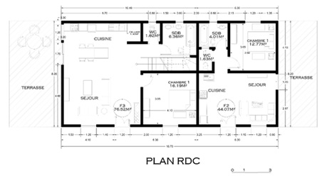 Je vais dessiner le plan de votre maison , appartement par Fariza_M