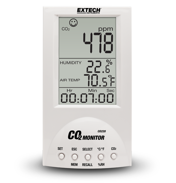 Extech CO220 - Achat Appareil de mesure de CO2 | Testoon